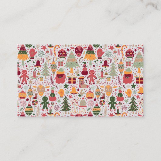 Christmas Ornaments Visitenkarte (Rückseite)