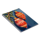 Christmas Ornaments Watercolor Holiday Notizblock (Rechte Seite)