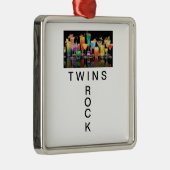 CHRISTMAS ORNANAS "TWINS ROCK" ORNAMENT AUS METALL (Rechts)