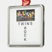 CHRISTMAS ORNANAS "TWINS ROCK" ORNAMENT AUS METALL (Links)