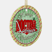 CHRISTMAS OSTEOPATH DOCTOR KERAMIK ORNAMENT (Rechts)