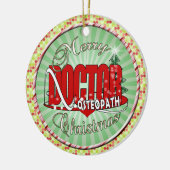 CHRISTMAS OSTEOPATH DOCTOR KERAMIK ORNAMENT (Links)