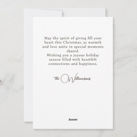 Christmas Otter Feiertagskarte (Rückseite)