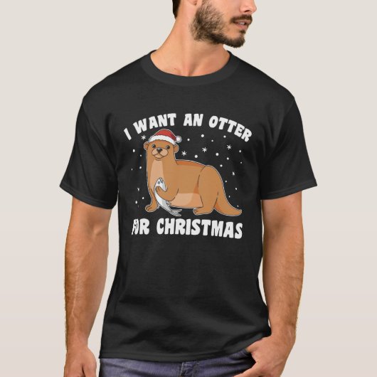 Christmas Otter Otter For All Christmas Otters T-Shirt (Vorderseite)