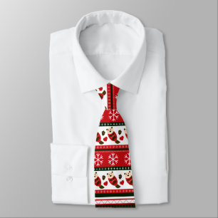 Christmas Otter Sweater Muster Krawatte
