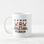 Christmas Otters Cute All Of The Otter Reindeer Kaffeetasse (Links)