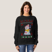 Christmas outfit  snowman waiting with broom sweatshirt (Vorne ganz)