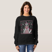 Christmas outfit  unicorn with Christmas hat Sweatshirt (Vorne ganz)