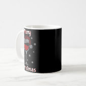 Christmas Outfit Women Wine Gl Funny Christmas Kaffeetasse (Vorderseite Links)