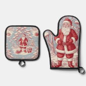Christmas Oven Mitt & Pot Holder Set (Vorderseite)