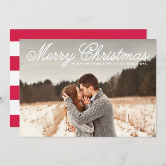 CHRISTMAS OVERLAY | FERIENFOTOKARTE FEIERTAGSKARTE (Vorne/Hinten)