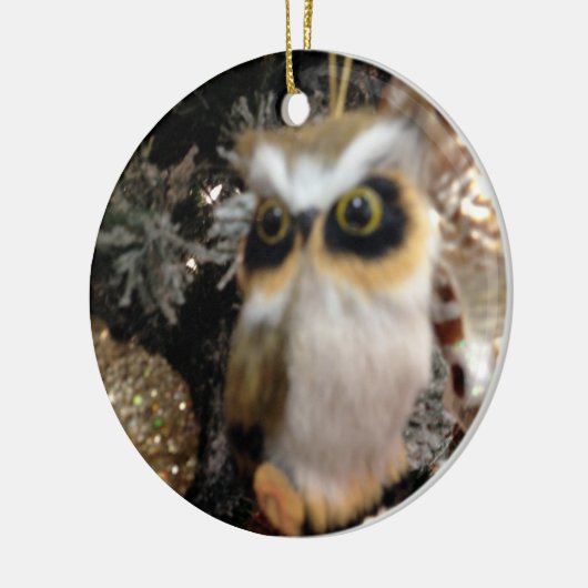 CHRISTMAS OWL CHRISTMAS ORNANAS KERAMIK ORNAMENT (Links)