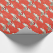 CHRISTMAS OWL Geschenkpapier (Ecke)