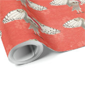 CHRISTMAS OWL Geschenkpapier (Rolleneckpunkt)