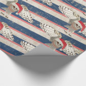 CHRISTMAS OWL Geschenkpapier (Ecke)