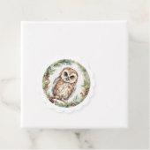 christmas owl illustration owl wall art holiday geschenkanhänger (Beispiel)