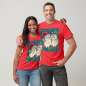 CHRISTMAS OWL OWLS T - SHIRT (Unisex)