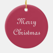 Christmas owls Ceramic Ornament (Hinten)