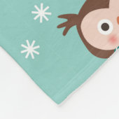Christmas Owls Fleece Blanket (Ecke)