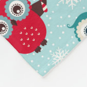 Christmas Owls Fleece Blanket (Ecke)