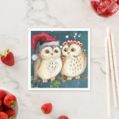 Christmas Owls Paper Napkin Serviette (Beispiel)