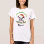 Christmas Oz Animals Koala Matching Women's T-Shirt (Vorderseite)