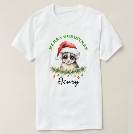 Christmas Oz Animals Sugar Glider Fam Matching Men T-Shirt (Design vorne)