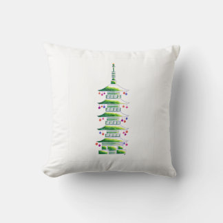 Christmas Pagoda Accent Pillow Kissen