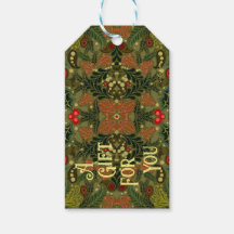 Christmas Paisley Gift Tag