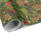 Christmas Paisley Gift Wrap Geschenkpapier (Rolleneckpunkt)