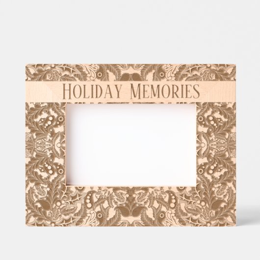 Christmas Paisley "Holiday Erinnerungen" Geätzte Rahmen (Vorderseite)