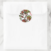 Christmas Paisley Sticker (Tasche)