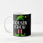 Christmas Pajama Cousin Crew Funny Elf Matching Pa Kaffeetasse (Links)
