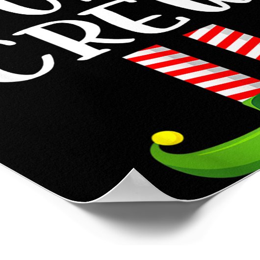 Christmas Pajama Cousin Crew Funny Elf Matching Pa Poster (Ecke)