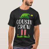 Christmas Pajama Cousin Crew Funny Elf Matching Pa T-Shirt (Vorderseite)