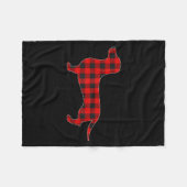 Christmas Pajama Dachshund Dog Tee Dogs Pajamas Xm Fleecedecke (Vorderseite (Horizontal))