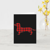 Christmas Pajama Dachshund Dog Tee Dogs Pajamas Xm Karte (Gelbe Blume)