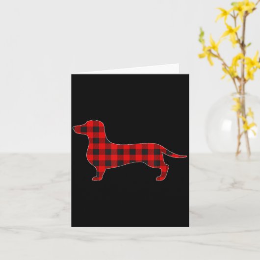 Christmas Pajama Dachshund Dog Tee Dogs Pajamas Xm Karte (Gelbe Blume)