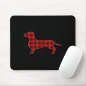 Christmas Pajama Dachshund Dog Tee Dogs Pajamas Xm Mousepad (Mit Mouse)
