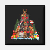 Christmas Pajama English Er Spaniel Xmas Tree Magnet (Vorne)