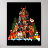 Christmas Pajama English Er Spaniel Xmas Tree Poster (Vorne)