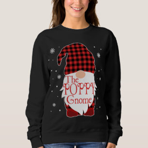 Christmas Pajama Familiengeschenk Poppy Gnome Buff Sweatshirt