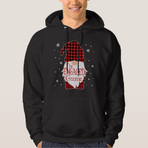 Christmas Pajama Familiengeschenk Verlobt Gnome Bu Hoodie
