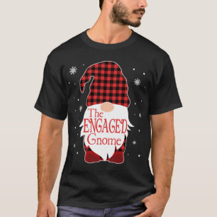 Christmas Pajama Familiengeschenk Verlobt Gnome Bu T-Shirt