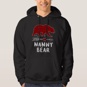 Christmas Pajama Family Arrow Nanny Bar Red Karier Hoodie