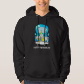 Christmas Pajama Gnomes On Truck Happy Hanukkah Me Hoodie (Vorderseite)
