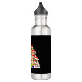 Christmas Pajama Golden Retriever Tree Xmas Gift D Edelstahlflasche (Rechts)