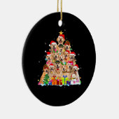 Christmas Pajama Golden Retriever Tree Xmas Gift D Keramik Ornament (Rechts)