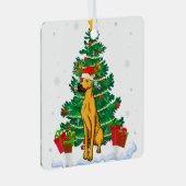 Christmas Pajama Great Dane Tree Xmas Hund Vater M Ornament Aus Metall (Vorderseite Rechts)