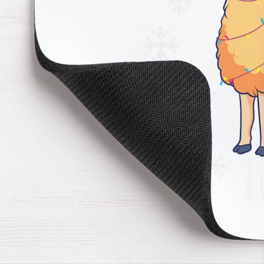 Christmas Pajama Llama Mousepad (Ecke)